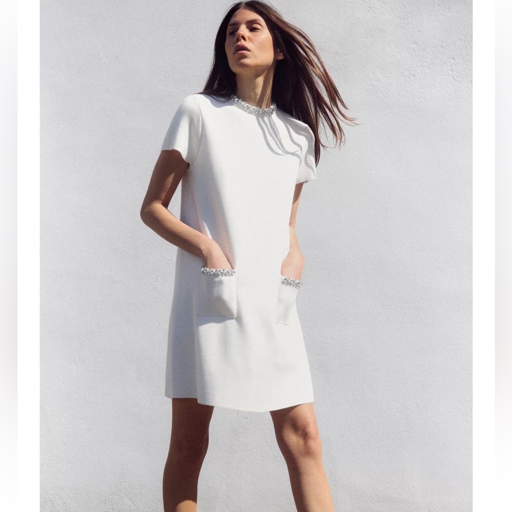 Zara Jewel Mini Knit Dress